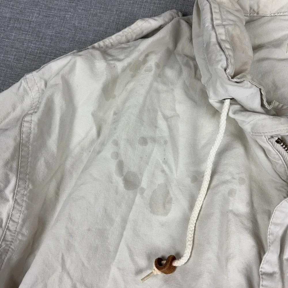 Vintage Banana Republic Jacket Mens Large Cotton Hooded Safari Windbreaker 80s